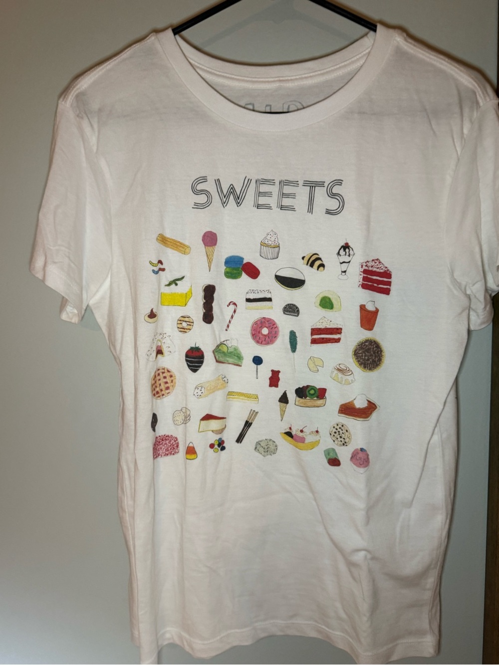 Unfortunate Portrait Womens White 'Sweets' Graphic Tee